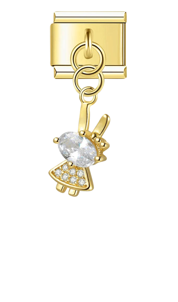 Little Girl in Gold with Stones, on Gold - little-girl-in-gold-with-stones-on-gold-charms-45931156996431.png