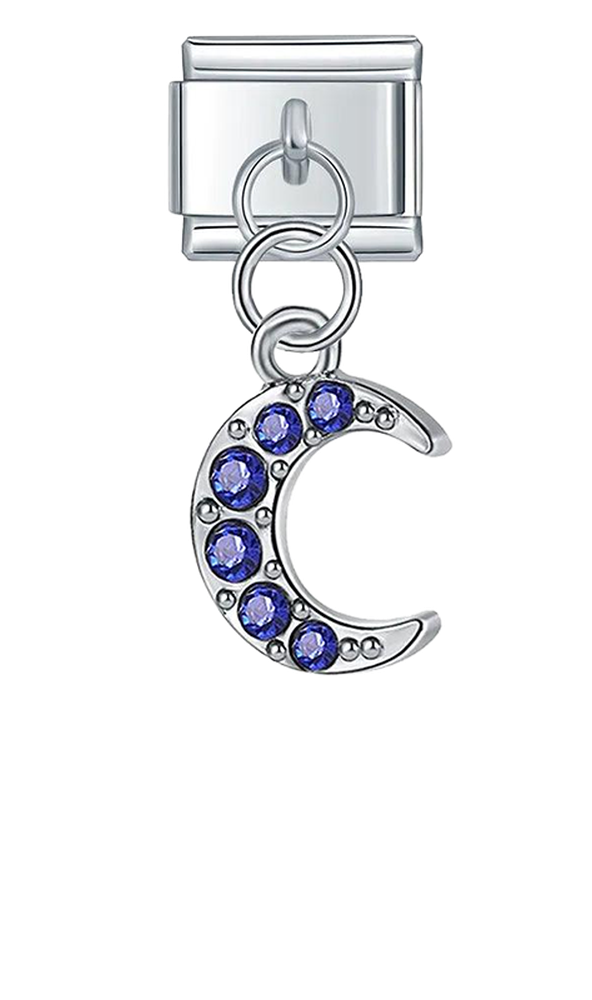 Moon with Blue Stones, on Silver - moon-with-blue-stones-on-silver-charms-45928145092943.png