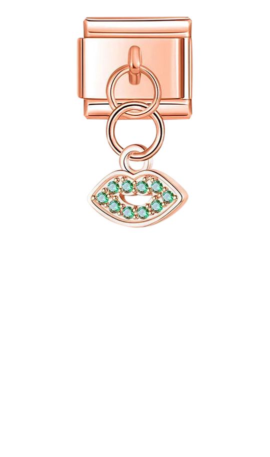 Mouth with Stones, on Rose Gold - mouth-with-stones-on-rose-gold-charms.png