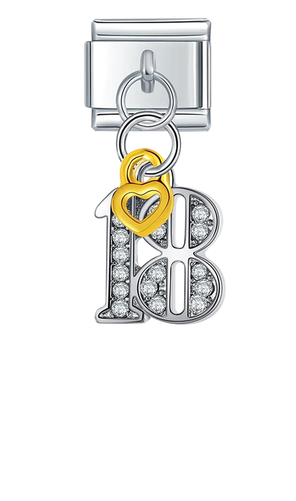 Number 18 with Stones, on Silver - number-18-with-stones-on-silver-charms-45929982329167.png