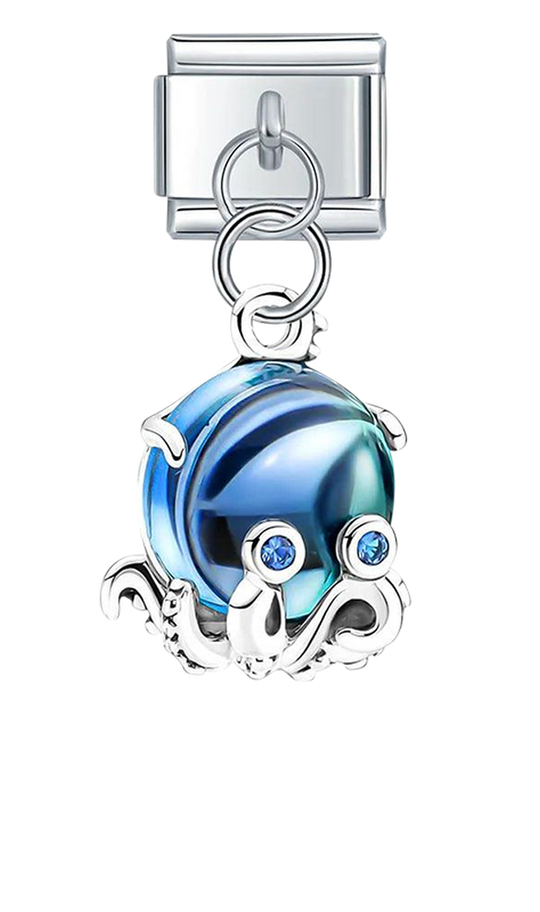 Octopus Blue, on Silver - octopus-blue-on-silver-charms-45932619137359.png