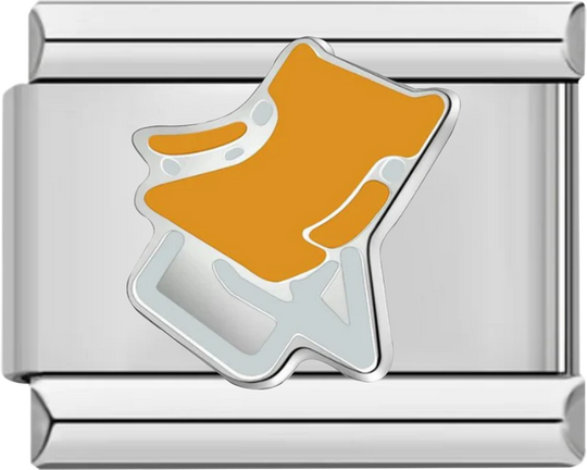 Orange Beach Chair, on Silver - orange beach chair on silver.png
