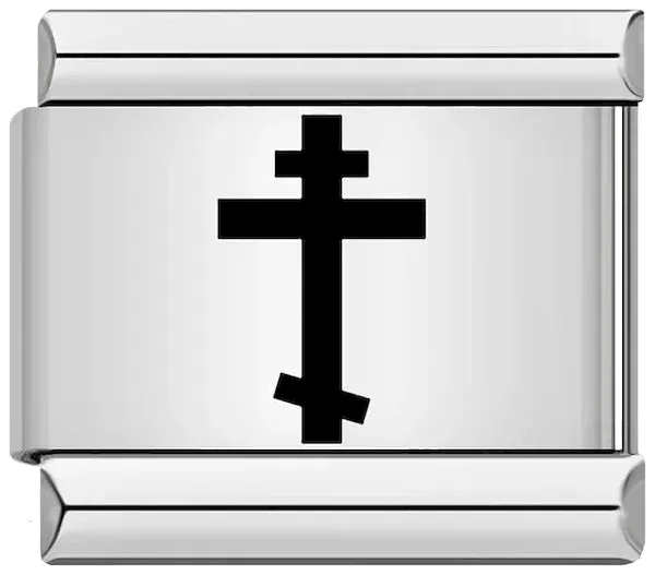 Orthodox Cross, on Silver - orthodox-cross-on-silver.webp