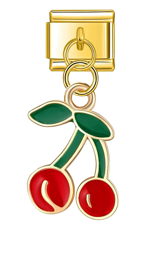 Pair of Cherry, Gold - pair-of-cherry-gold-charms-45395365527887.png