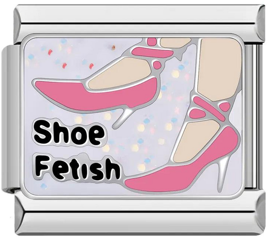 Pairs of Pink Heels, Shoe Fetish, on Silver - pairs-of-pink-heels-shoe-fetish-on-silver-45438450925903.png