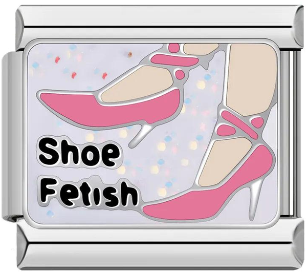 Pairs of Pink Heels, Shoe Fetish, on Silver - pairs-of-pink-heels-shoe-fetish-on-silver-45438450925903.png