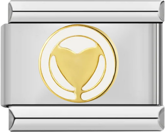 Peace Symbol, Gold with Gold Heart - peace symbol gold with gold heart.png