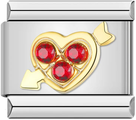 Pierced Heart with Gold Arrow and Red Stones - pierced-heart-with-gold-arrow-and-red-stones-45413192433999.png