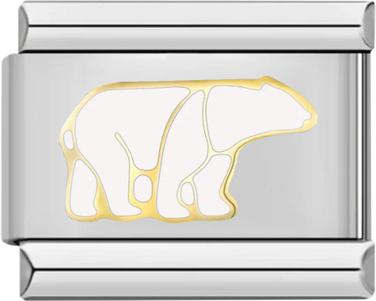 Polar Bear, on silver - polar bear on silver.png