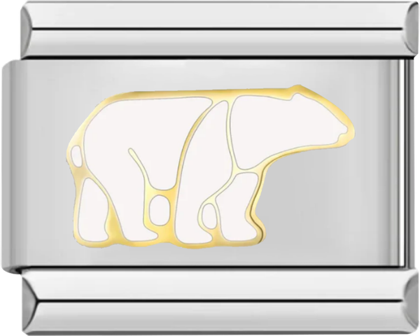 Polar Bear, on silver - polar bear on silver.png