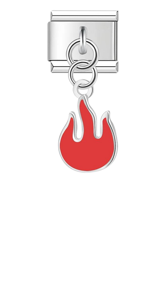 Red Flame, on Silver - red-flame-on-silver-charms-45958482100559.png