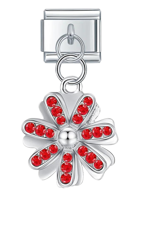 Red Flower with Stones - red-flower-with-stones-charms-45393537040719.png