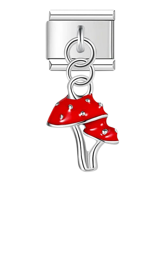 Red Mushrooms, on Silver - red-mushrooms-on-silver-charms-45432227594575.png