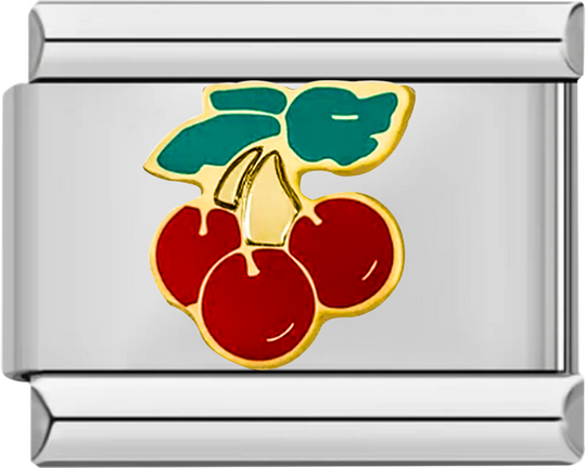 Red Cherries and Green Leaves - red cherries and green leaves.png