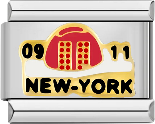 Red Telephone, 0911 NEW-YORK, on Silver - red telephone 0911 new york on silver.png