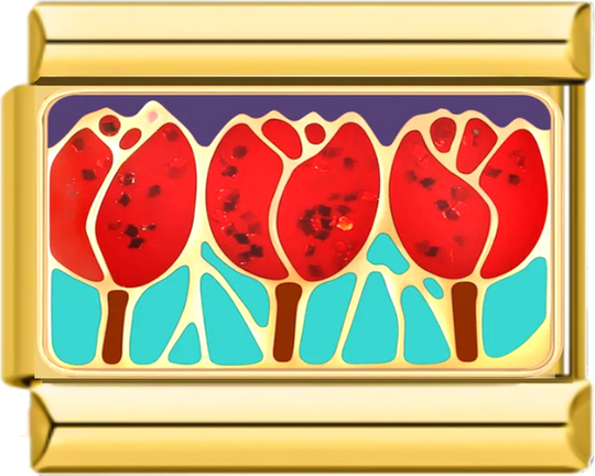 Red Tulips and Its Green Leaves - red tulips and its green leaves.png