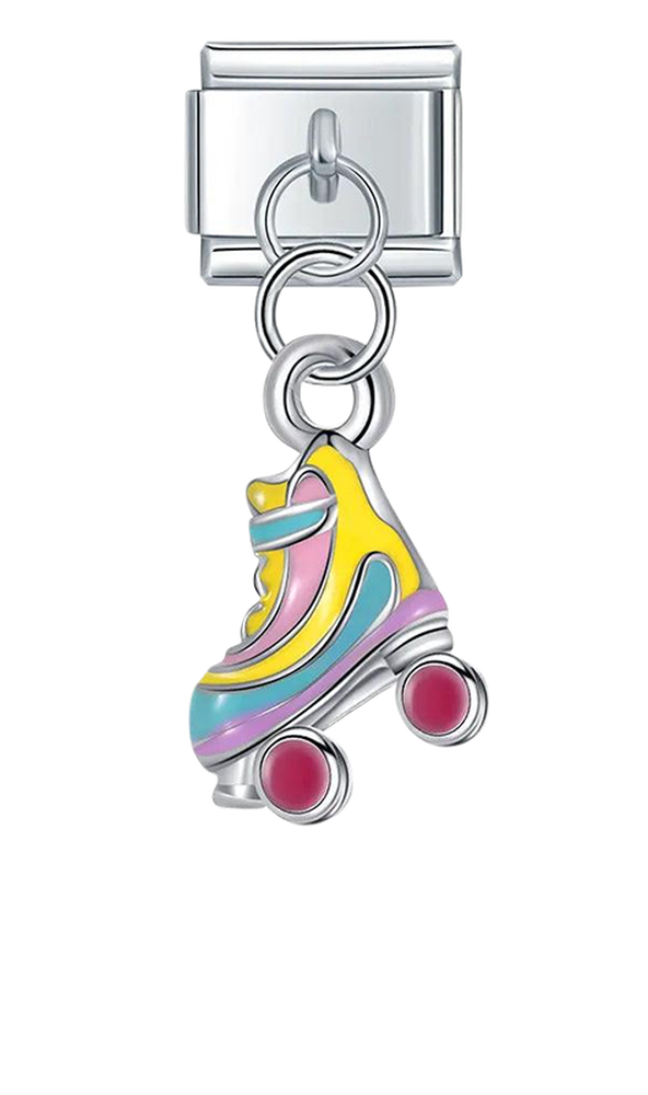 Roller Skate, on Silver - roller-skate-on-silver-charms-45932573327695.png