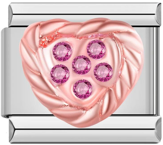 Rose Gold Heart with Pink Stones - rose-gold-heart-with-pink-stones-45411569205583.png