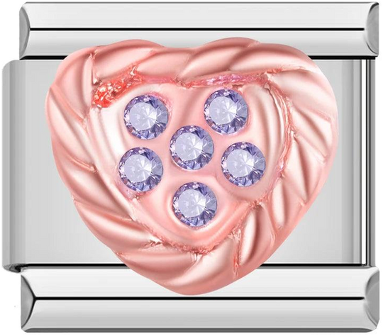 Rose Gold Heart with Purple Stones - rose-gold-heart-with-purple-stones-45411569926479.png