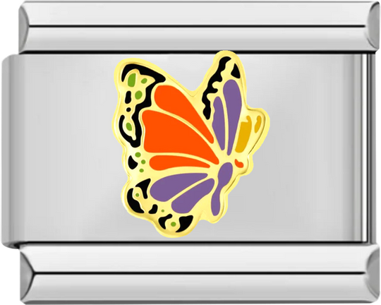 Royal Butterfly in Gold, on Silver - royal butterfly in gold on silver.png