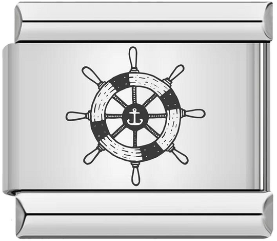 Ship's Helm, on Silver - ship-s-helm-on-silver-45962557587791.png