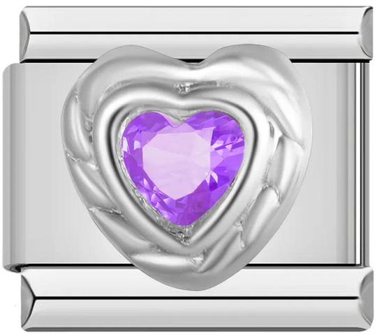 Silver Heart with Large Purple Stone on Silver - silver-heart-with-large-purple-stone-on-silver-45413193548111.png