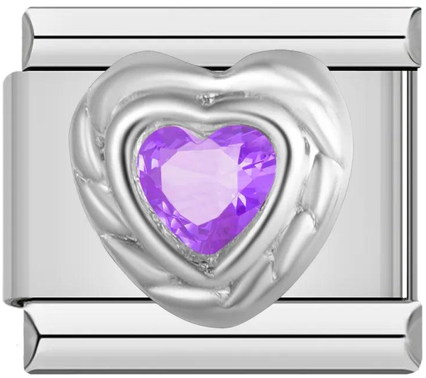 Silver Heart with Large Purple Stone on Silver - silver-heart-with-large-purple-stone-on-silver-45413193548111.png