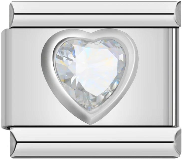 Silver Heart with White Stone, on Silver - silver-heart-with-white-stone-on-silver-45921888403791.png