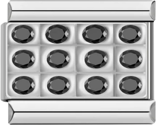 Silver Plate with Black Stones - silver plate with black stones.png