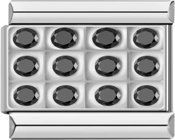 Silver Plate with Black Stones - silver plate with black stones.png