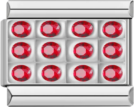 Silver Plate with Red Stones - silver plate with red stones charms official.png