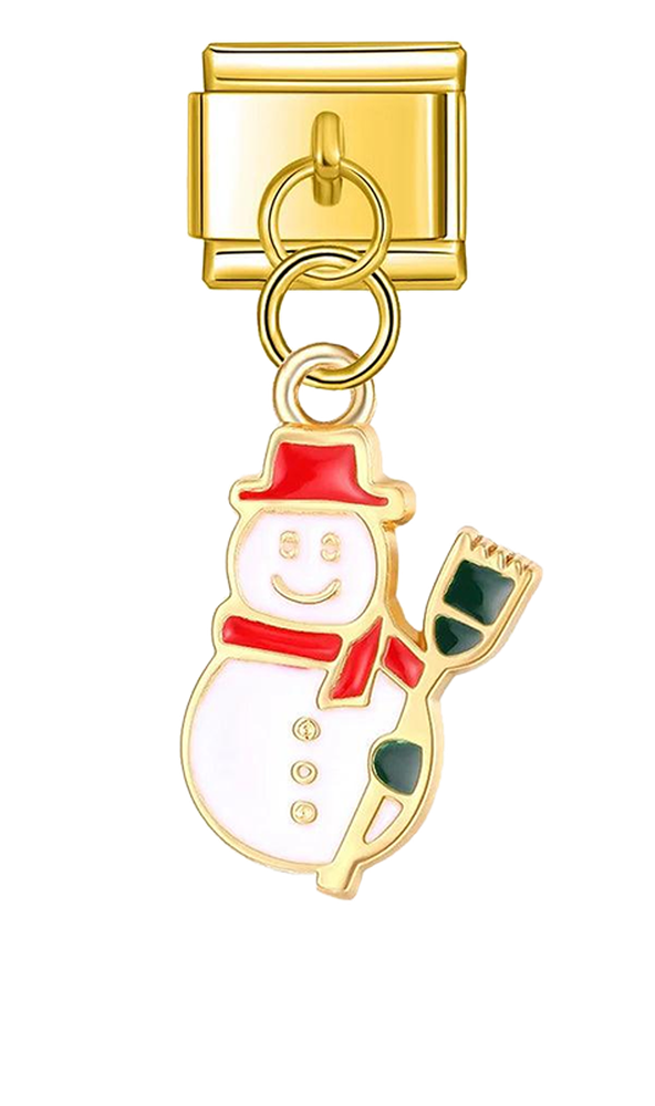 Snowman with his Black Broom - snowman-with-his-black-broom-charms-45395046465871.png