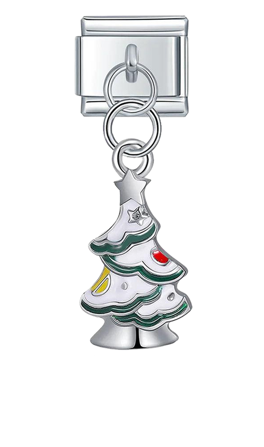 Snowy Christmas Tree and Its Silver Star - snowy-christmas-tree-and-its-silver-star-charms-45395366674767.png