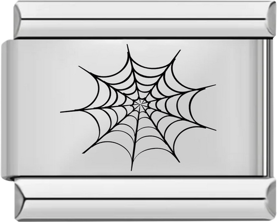 Spider Web Black, on Silver - spider web black on silver.png
