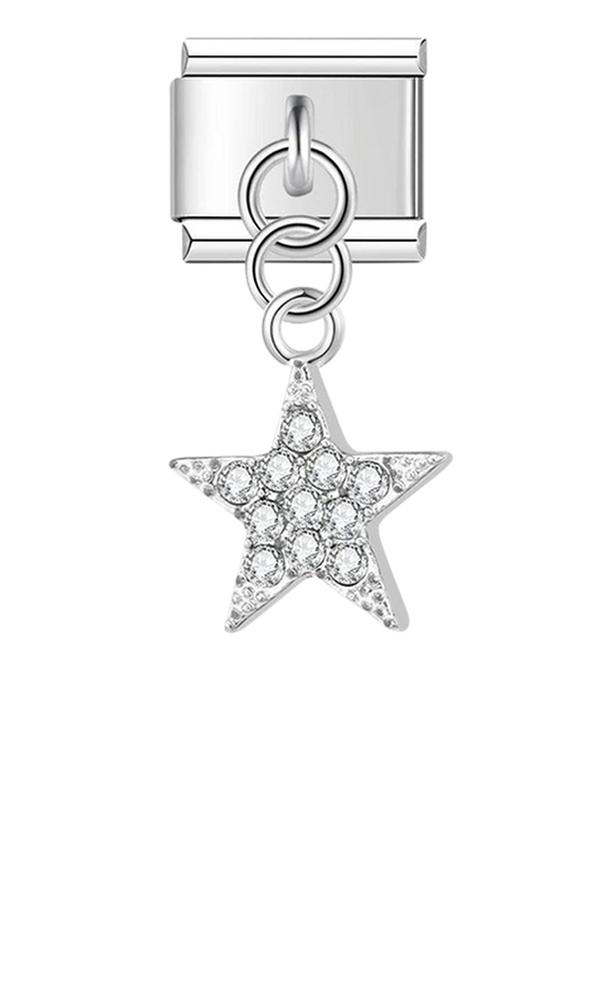 Star with Stones, on Silver - star-with-stones-on-silver-charms-45921570652495.png