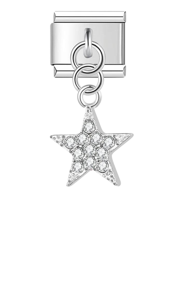 Star with Stones, on Silver - star-with-stones-on-silver-charms-45921570652495.png