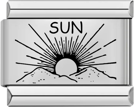 Sun in the Mountains, on Silver - sun in the mountains on silver.png