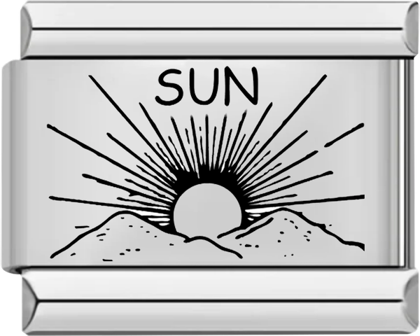 Sun in the Mountains, on Silver - sun in the mountains on silver.png