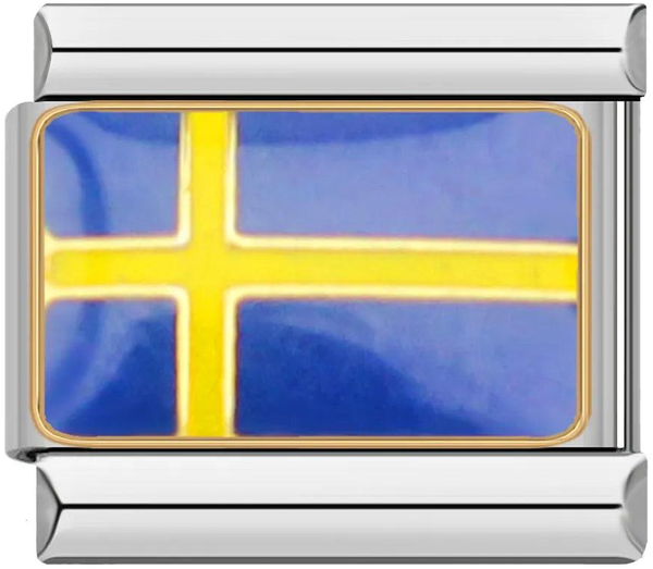 Sweden Flag, on Silver - sweden.png