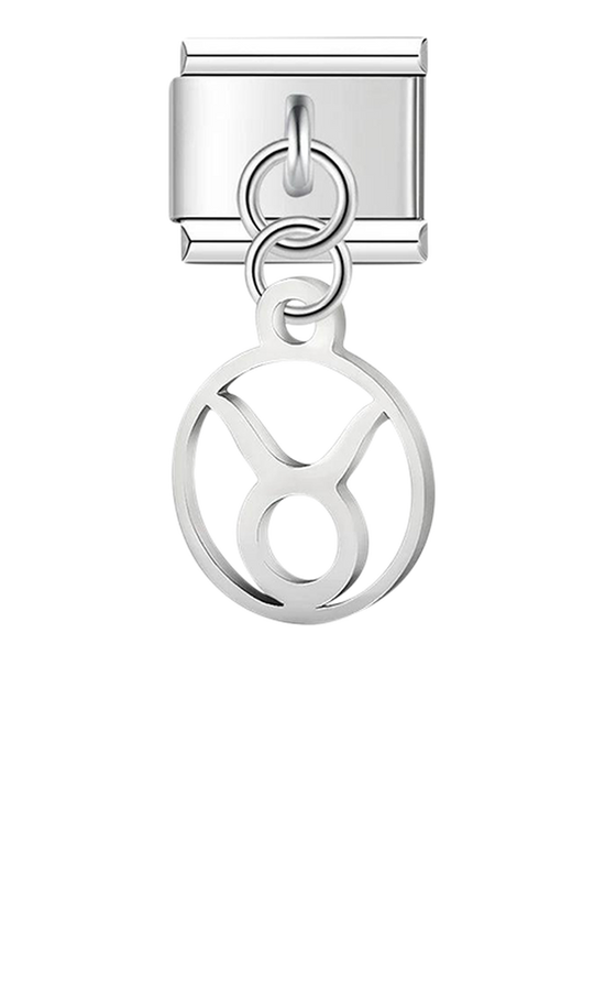 Taurus Sign, on Silver - taurus-sign-on-silver-charms-45942018179407.png