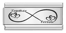 Together, Forever, on Silver - together-forever-on-silver-charms-45934178894159.webp