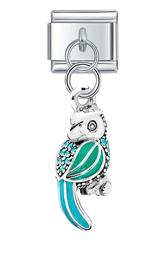 Turquoise Owl, on Silver - turquoise-owl-on-silver-charms-45932573524303.png