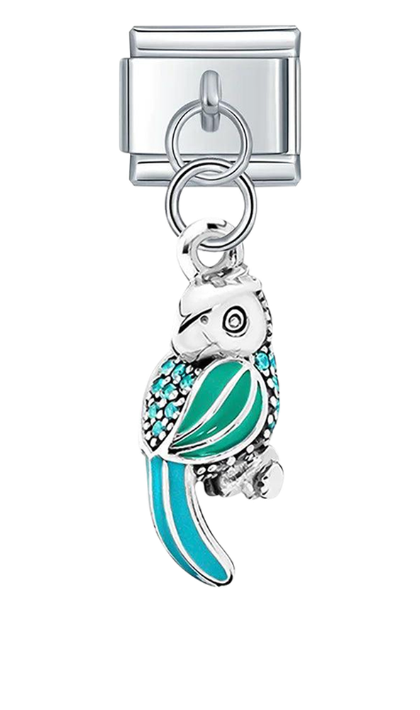 Turquoise Owl, on Silver - turquoise-owl-on-silver-charms-45932573524303.png