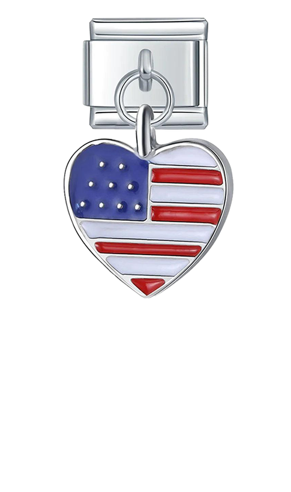 United States Heart Flag, on Silver - united-states-heart-flag-on-silver-charms-45942183821647.png