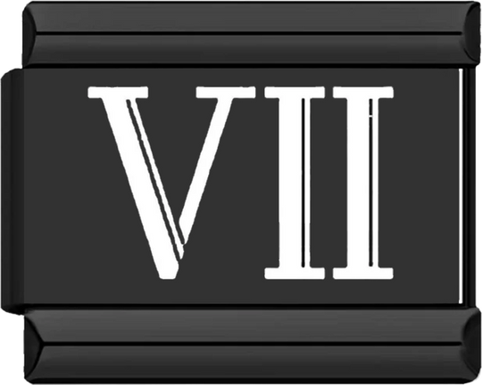VII, Roman Numeral, on Black - vii roman numeral on black.png