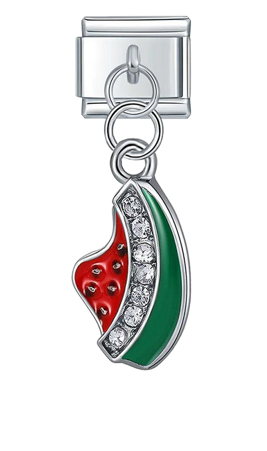 Watermelon with Stones, on Silver - watermelon-with-stones-on-silver-charms-45922132164943.png