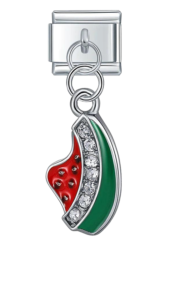 Watermelon with Stones, on Silver - watermelon-with-stones-on-silver-charms-45922132164943.png