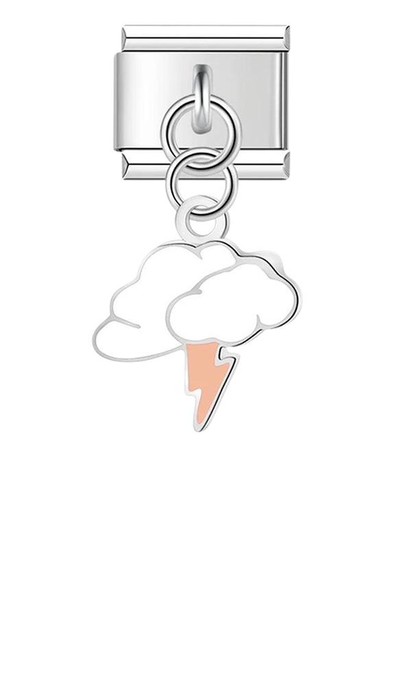 White Cloud and Thunder, on Silver - white-cloud-and-thunder-on-silver-charms-45958480560463.png