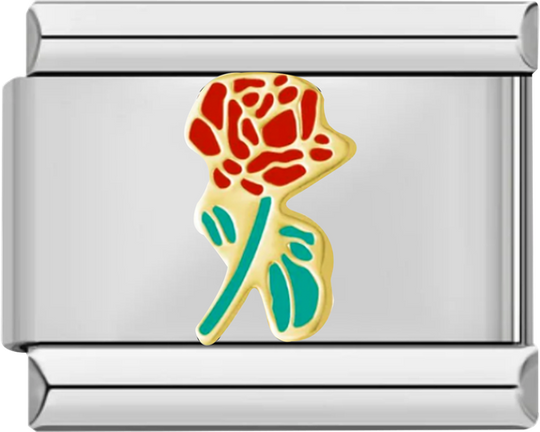 Whole Red Rose with Its Green Stem - whole red rose with its green stem.png