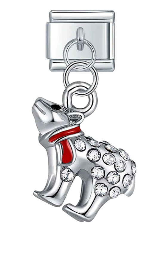 Wolf with Stones, on Silver - wolf-with-stones-on-silver-charms-45922131837263.png